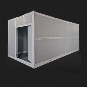 Maison de conteneur pliable, boîte à sentinelles, maison de garde, immeuble de bureaux, structure en acier kit de maison préfabriquée