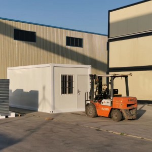 Tragbares faltbare Büro -Container -Unterkünfte Kabine vorgefertigtes Paket 20 Fuß Containerhaus