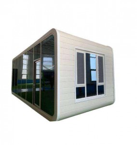 Capsule préfabriquée à mobilier