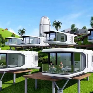 التصميم الحديث في الهواء الطلق مسبقا كبسولة مساحة المقصورة المتنقلة