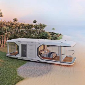 Prefab -Schiffshaus Flat Pack Mobile Kapselhäuser Bereit Made House Mobile Home Stahlstruktur Homestay Space Capsule