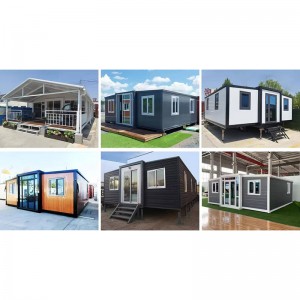 Bereitete 3 Schlafzimmer moderne vorgefertigte Häuser vorgefertigt modulare Häuser Erweiterbares Behälter Haus winzig 40 × 40 Prefab House