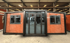 20 foot double wing folding expansion room