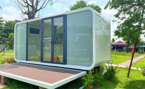 Prefabricado económico Prefabricado Capsule Hotel Hotel Cabina de manzana Casa de contenedores