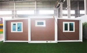 China Luxus 30 Fuß 40 Fuß Mobilheim erweiterbares Containerhaus mit Bad