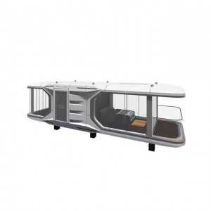 Prefab -Schiffshaus Flat Pack Mobile Kapselhäuser Bereit Made House Mobile Home Stahlstruktur Homestay Space Capsule