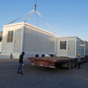 Tragbares faltbare Büro -Container -Unterkünfte Kabine vorgefertigtes Paket 20 Fuß Containerhaus