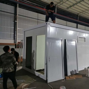 Tragbares faltbare Büro -Container -Unterkünfte Kabine vorgefertigtes Paket 20 Fuß Containerhaus