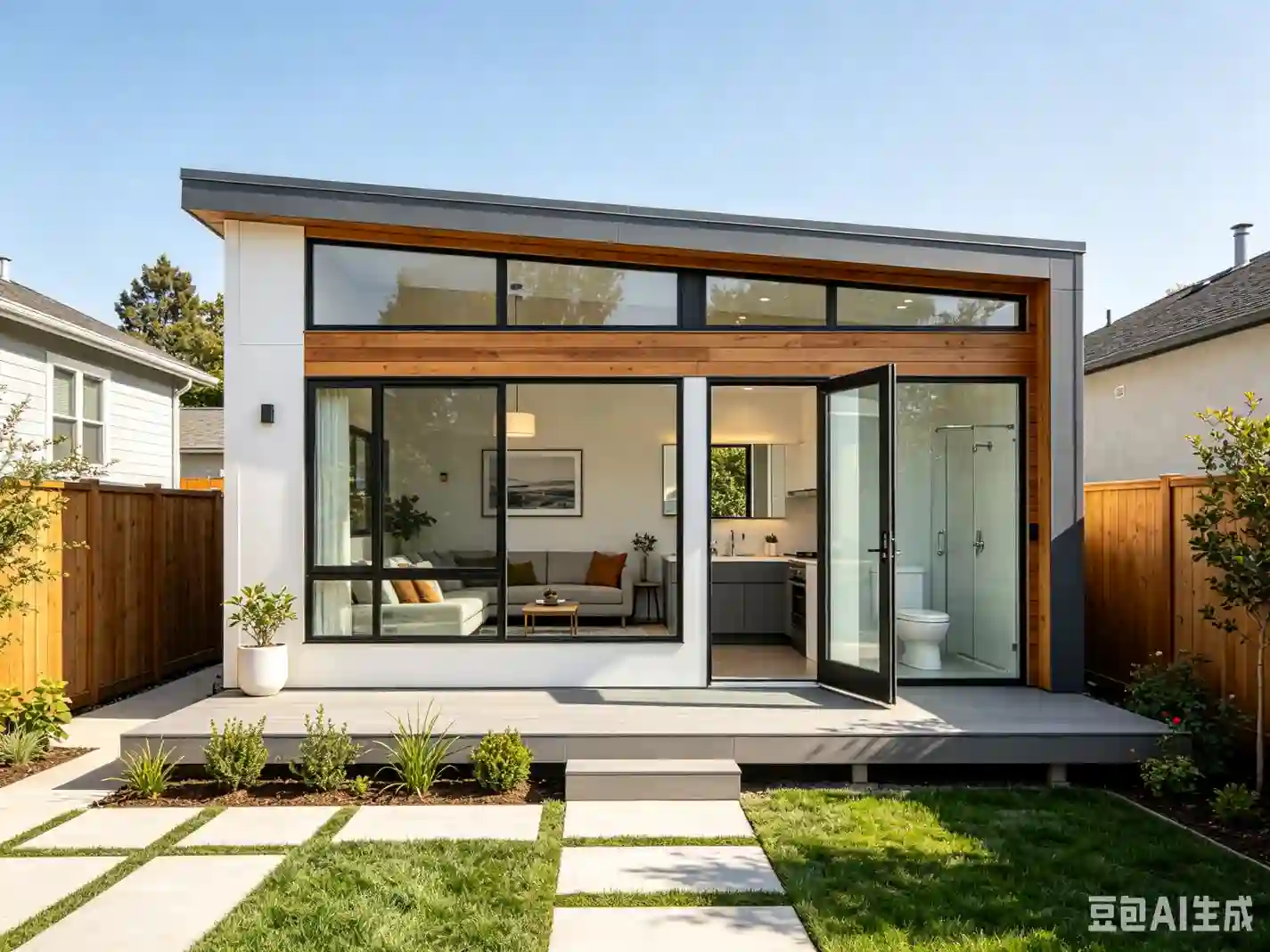Smail Small House with Bathroom: Complete ADU & Backyard Living with Full Plumbing