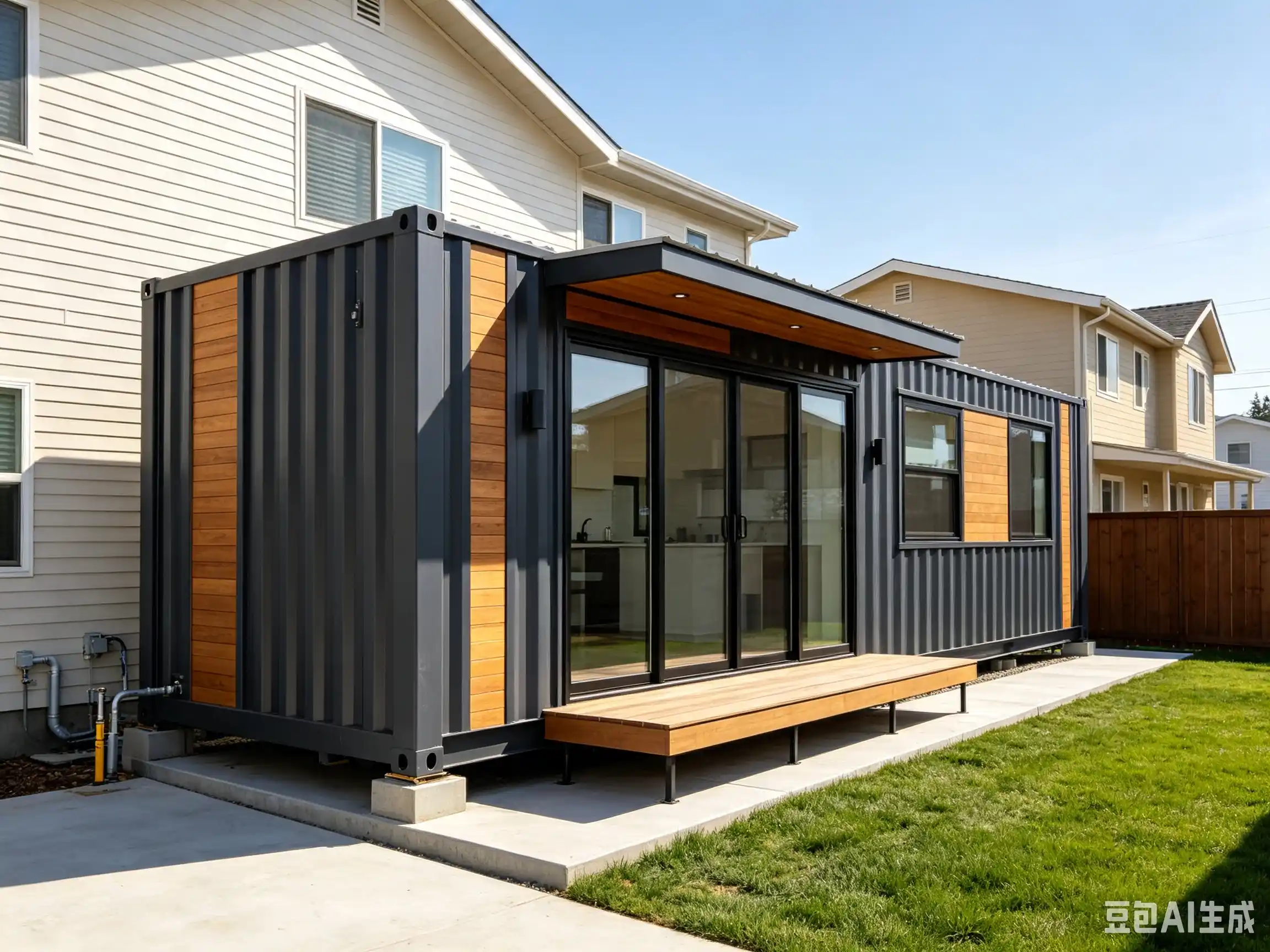 Container House with Bathroom & Kitchen: Compact Living, Complete Comfort